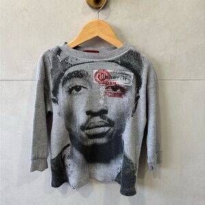 Vintage Tupac gray thermal kids size 5